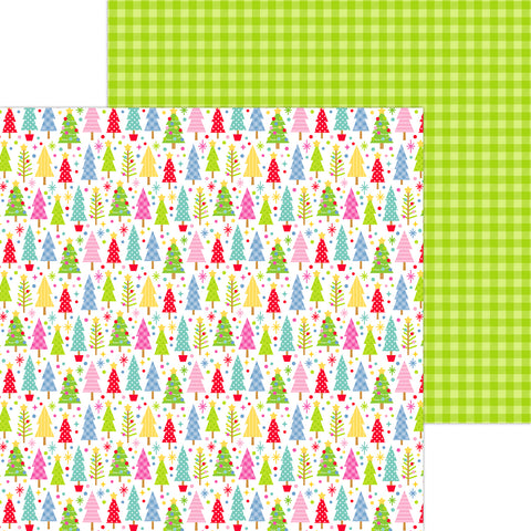 Doodlebug - Oh What Fun - 12x12 Single Sheet - All Spruced Up - 8995