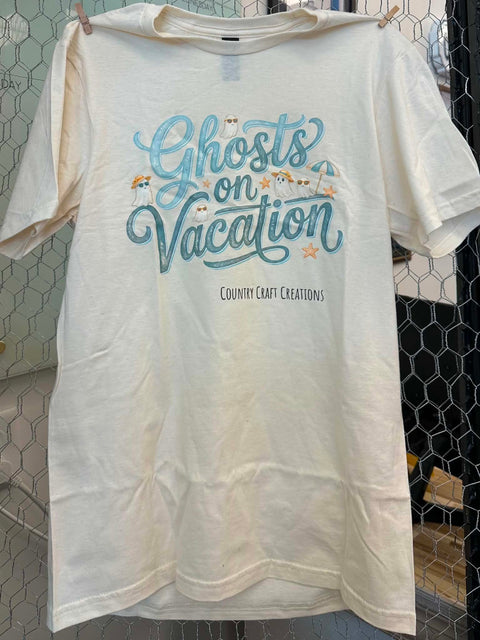 Country Craft Creations - Summerween T-Shirts - Ghosts on Vacation