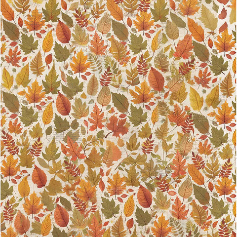 Photo Play - Autumn Junque- 12x12 Single Sheets / Fall Leaves