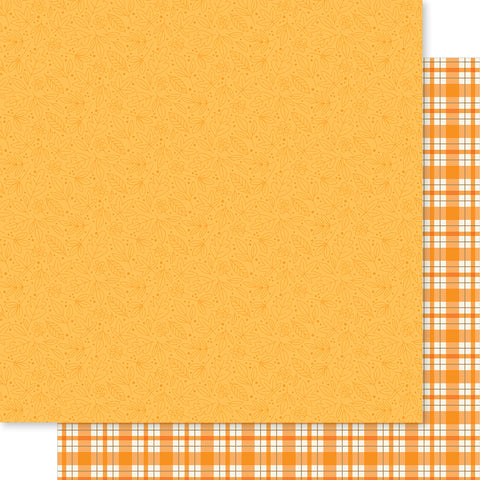Bella Blvd - One Fall Day Collection - 12x12 Single Sheets - Mad For Plaid / BB2794