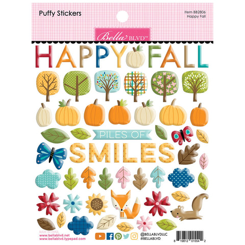 Bella Blvd - One Fall Day Collection - Puffy Stickers / BB2806