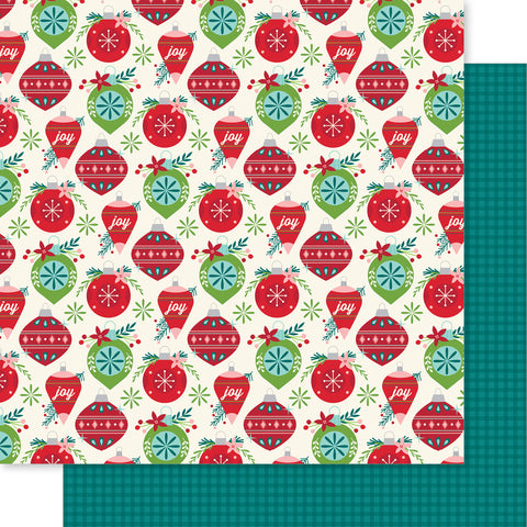 Bella Blvd - Merry Little Christmas Collection - 12x12 Single Sheets - Filled With Joy / BB2815