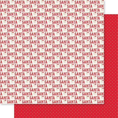Bella Blvd - Merry Little Christmas Collection - 12x12 Single Sheets - Santa / BB2817