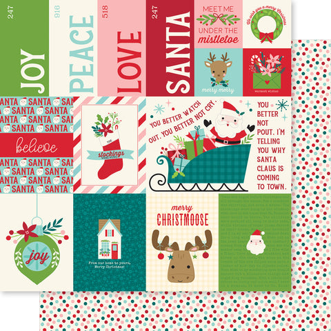 Bella Blvd - Merry Little Christmas Collection - 12x12 Single Sheets - Merry Little Christmas Daily Details / BB2826