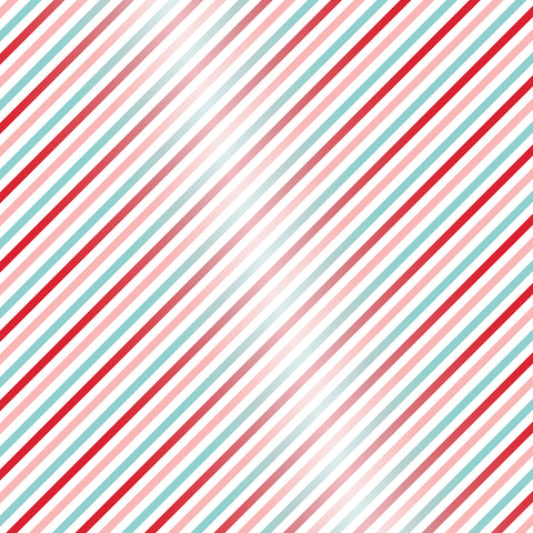 Bella Blvd - Merry Little Christmas Collection - Clear Cuts - Candy Cane Stripe / BB2827