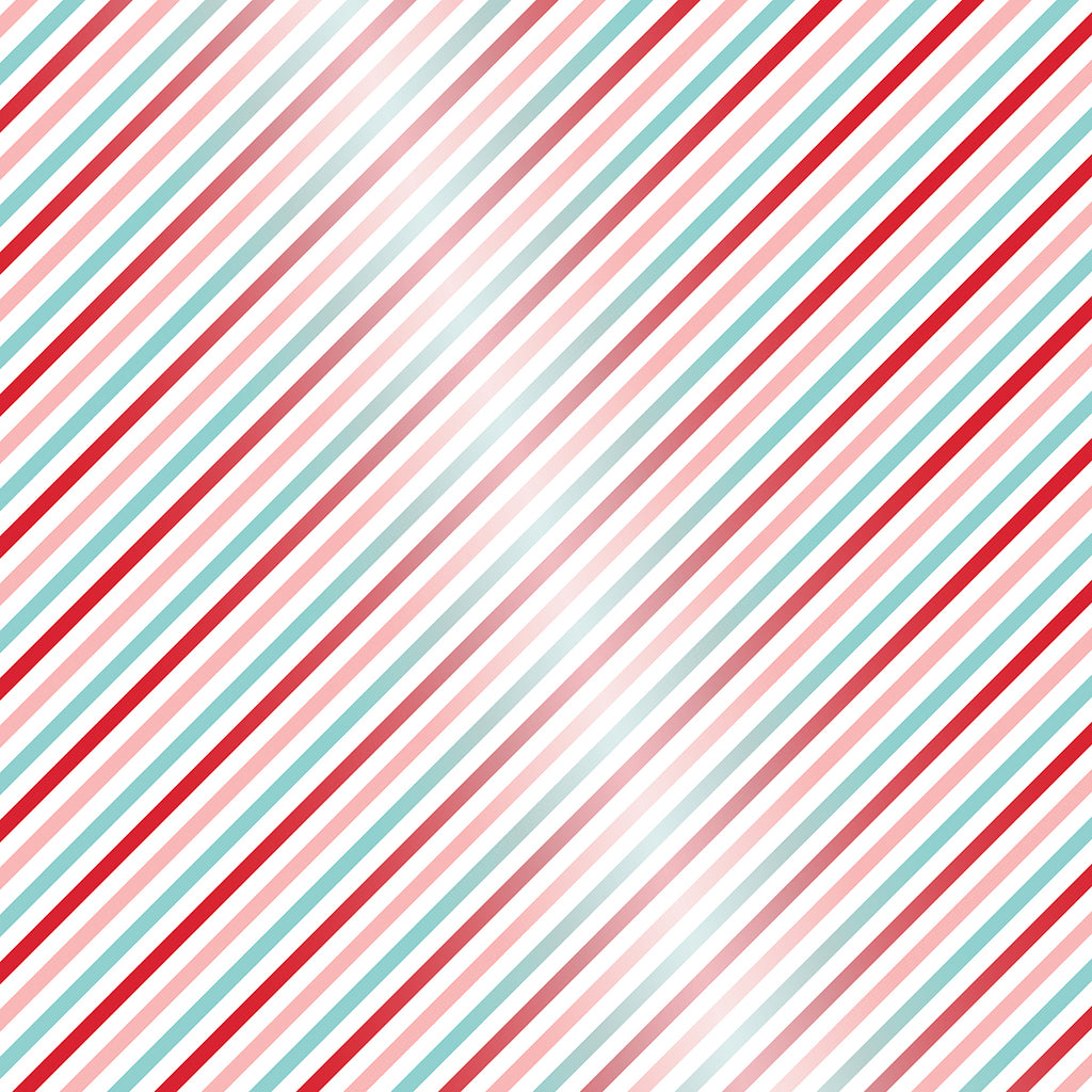 Bella Blvd - Merry Little Christmas Collection - Clear Cuts - Candy Cane Stripe / BB2827