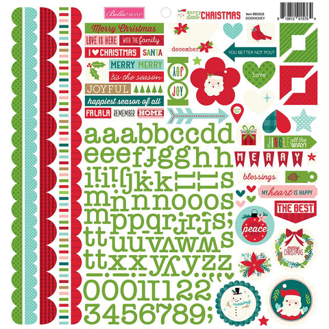 Bella Blvd - Merry Little Christmas Collection - Doohickey Cardstock Stickers / BB2828