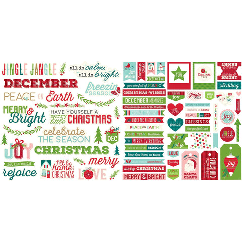 Bella Blvd - Merry Little Christmas Collection - Ephemera Words / BB2830
