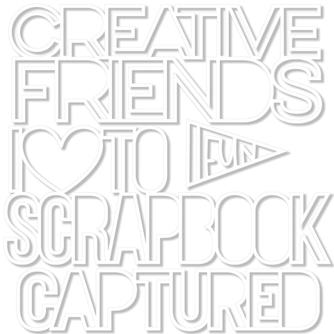 Bella Blvd - Let's Scrapbook! Collection - Cut Outs - Creative Friends / BB2870