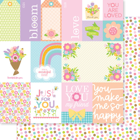 Bella Blvd - Just Because Collection - 12x12 Single Sheets - Just Because Daily Details / BB2884