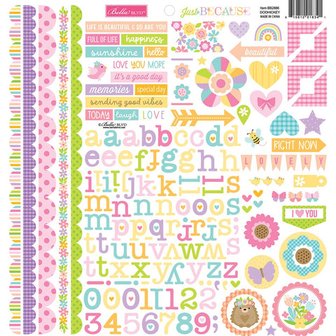 Bella Blvd - Just Because Collection - Doohickey Cardstock Stickers / BB2886