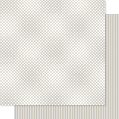 Bella Blvd - Bella Besties - Gingham & Stripes Collection - 12x12 Single Sheets - Scallop / BB2911