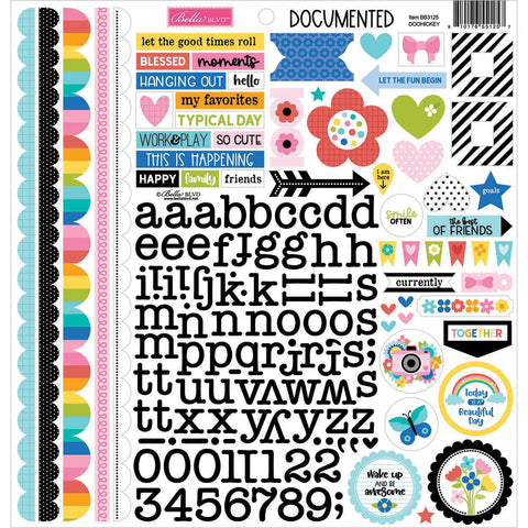 Bella Blvd - Documented - Doohickey Cardstock Stickers