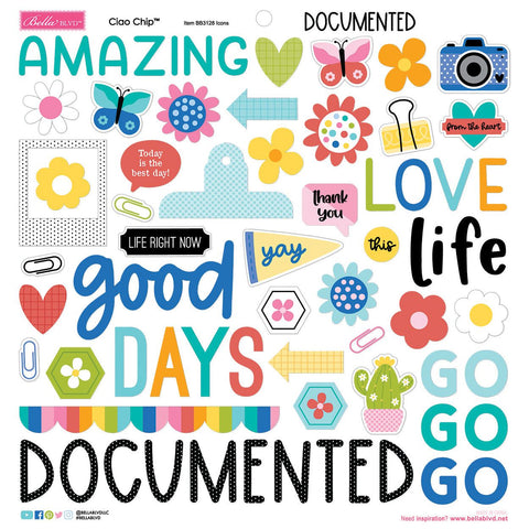 Bella Blvd - Documented - Ciao Chipboard Icons