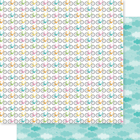 Bella Blvd - Love Grows Here - 12x12 Single Sheets - Family Bike Ride