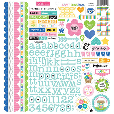 Bella Blvd - Love Grows Here - Doohickey Cardstock Stickers