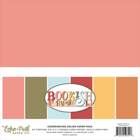 Echo Park - Bookish - 12x12 Coordinating Solids Kit