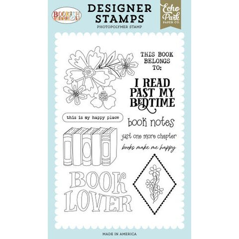 Echo Park - Bookish - Just One More Chapter Stamp Set