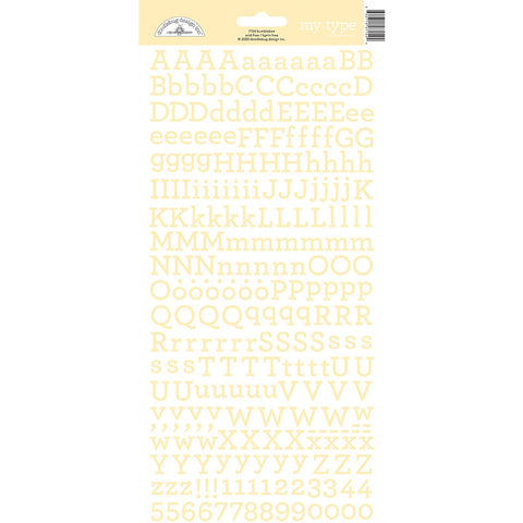 Doodlebug - My Type Alphabet Stickers - Bumblebee