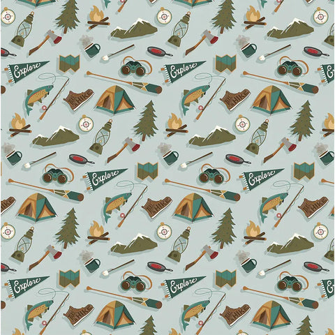 Photo Play - Camping Legends - 12x12 Single Sheets / Into the Woods