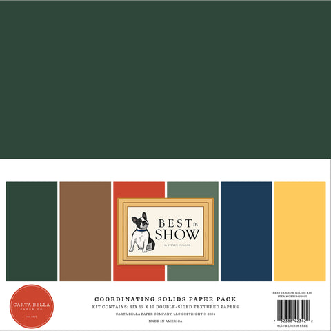 Carta Bella - Best In Show - 12x12 Coordinating Solids  Kit