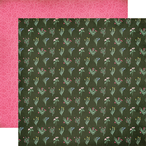 Carta Bella - Bloom - 12x12 Single Sheet / Elegant Stems