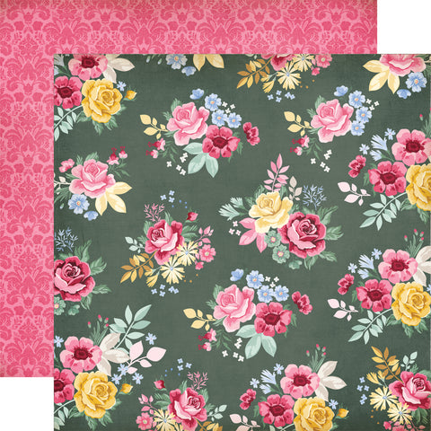 Carta Bella - Bloom - 12x12 Single Sheet / Bloom Together Floral