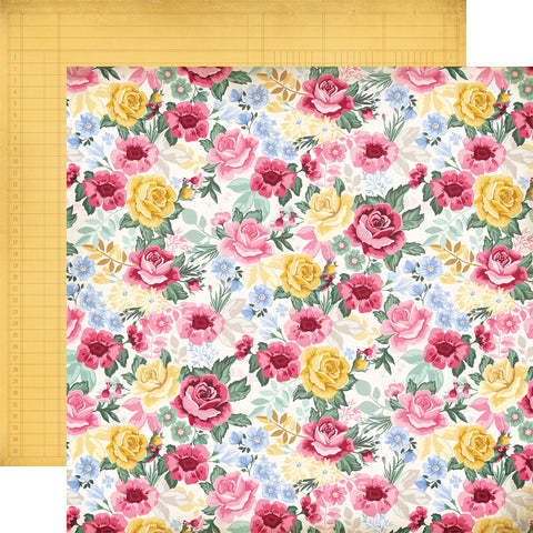 Carta Bella - Bloom - 12x12 Single Sheet / Vintage Floral