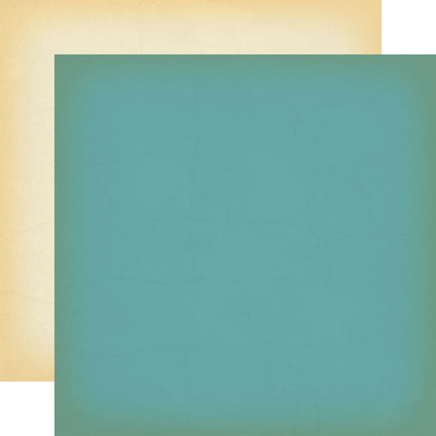 Carta Bella - Cowboys - 12x12 Single Sheet - Coordinating Solids - Blue / Cream
