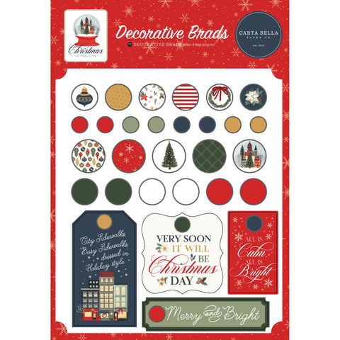 Carta Bella - Christmas in the City  - Adhesive Brads