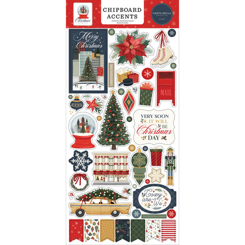 Carta Bella - Christmas in the City  - Chipboard Accents