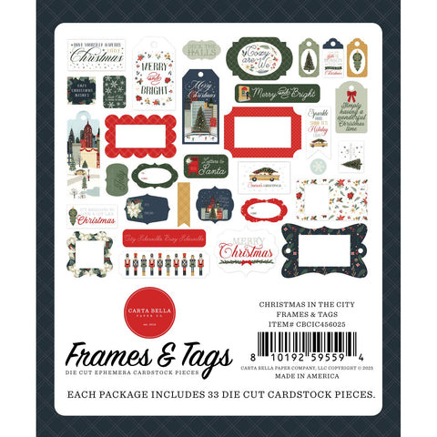Carta Bella - Christmas in the City  - Frames And Tags