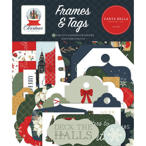 Carta Bella - Christmas in the City  - Frames And Tags