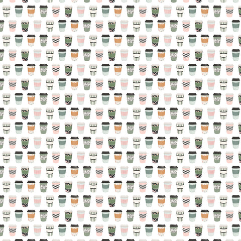 Carta Bella - Coffee Shop - 12x12 Single Sheets - Coffee To Go