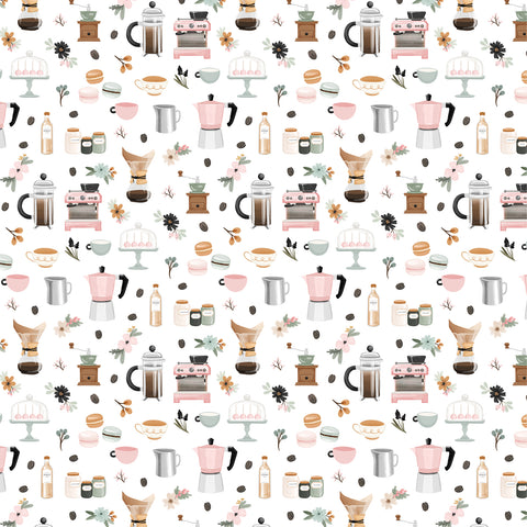Carta Bella - Coffee Shop - 12x12 Single Sheets - Let's Make Coffee