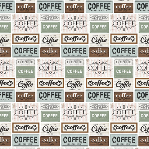 Carta Bella - Coffee Shop - 12x12 Single Sheets - Coffee Shop Signs