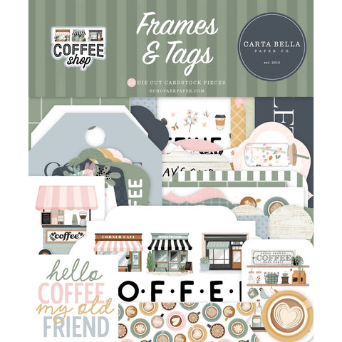 Carta Bella - Coffee Shop - Frames & Tags
