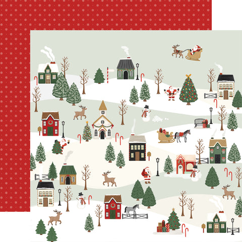 Carta Bella - Christmas Village - 12x12 Single Sheets - Christmas Village