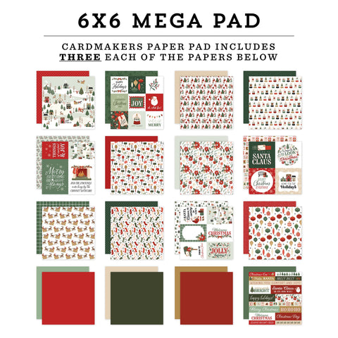 Echo Park - Christmas Village - 6x6 Cardmakers Mega Pad