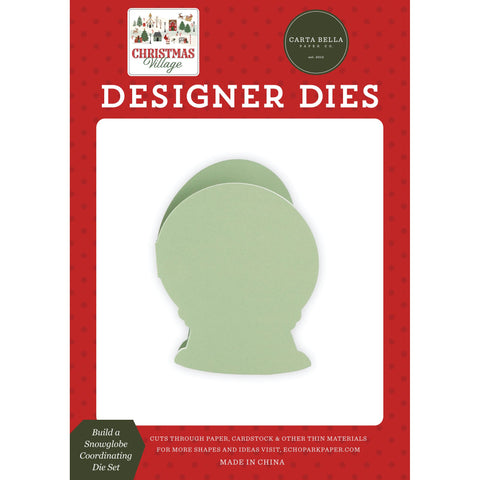 Carta Bella - Christmas Village - Build A Snowglobe Coordinating Card Medium Die Set