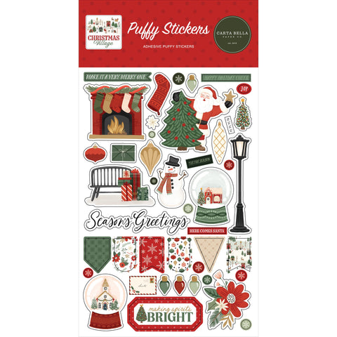 Carta Bella - Christmas Village - Puffy Stickers