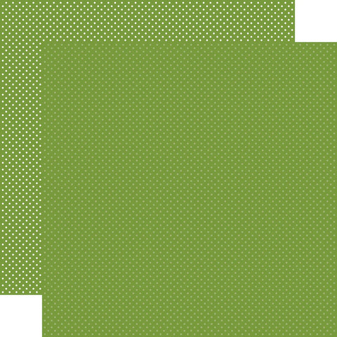 Carta Bella - Dots Cardstock 12 x 12 Single Sheets / Leaf Green