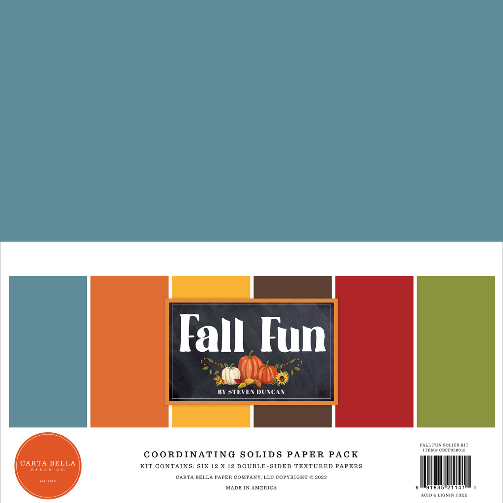 Carta Bella - Fall Fun - 12x12 Coordinating Solids Kit