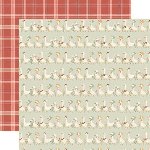 Carta Bella - Silly Goose - 12x12 Single Sheets/ Springtime Goose