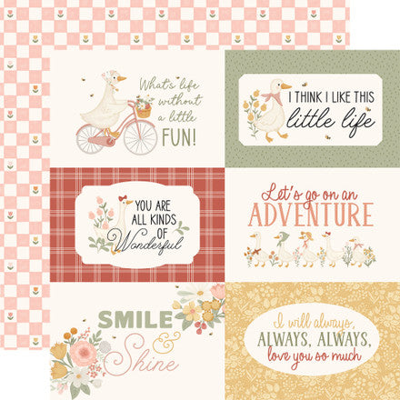 Carta Bella - Silly Goose - 12x12 Single Sheets/ 6x4 Journaling Cards