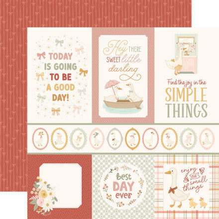 Carta Bella - Silly Goose - 12x12 Single Sheets/ Multi Journaling Cards