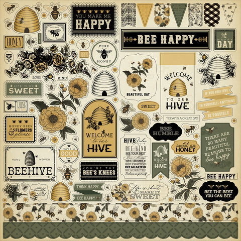 Carta Bella - Honey Bee - Stickers Sheet
