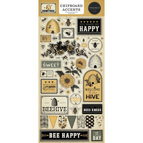 Carta Bella - Honey Bee - Chipboard Accents