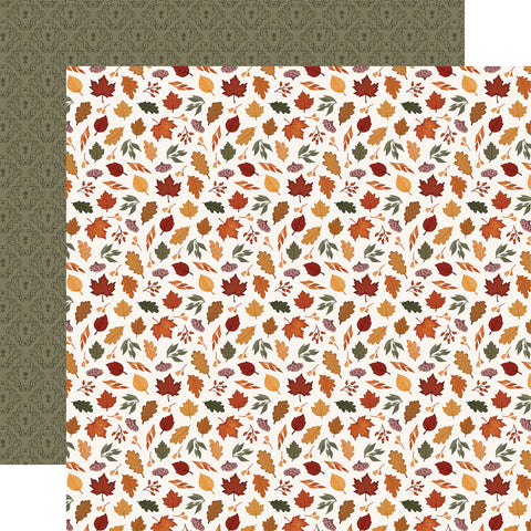 Carta Bella - Here Comes Autumn - 12x12 Single Sheets/ Colors of Fall Leaves