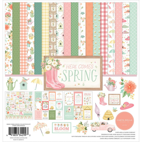 Carta Bella - Here Comes Spring  - 12x12 Collection Kit